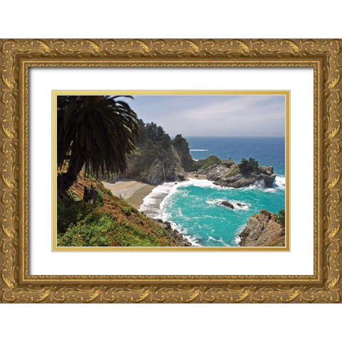 Hidden Cove I Gold Ornate Wood Framed Art Print with Double Matting by Kidd, Brian