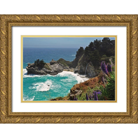 Hidden Cove II Gold Ornate Wood Framed Art Print with Double Matting by Kidd, Brian