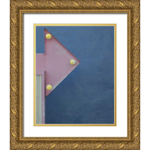 Right Turn I Gold Ornate Wood Framed Art Print with Double Matting by Larson, Scott