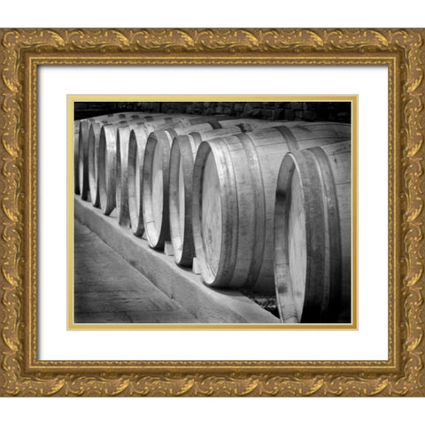 Winery I Gold Ornate Wood Framed Art Print with Double Matting by Larson, Scott