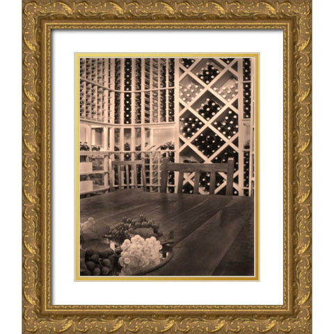 Tasting Room II Gold Ornate Wood Framed Art Print with Double Matting by Larson, Scott