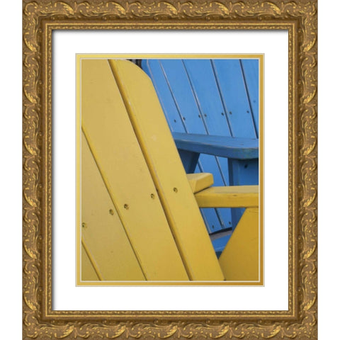 Beach House I Gold Ornate Wood Framed Art Print with Double Matting by Larson, Scott