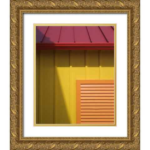 Beach House II Gold Ornate Wood Framed Art Print with Double Matting by Larson, Scott