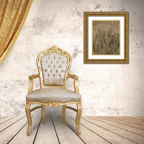 Turning Grain V Gold Ornate Wood Framed Art Print with Double Matting by Larson, Scott