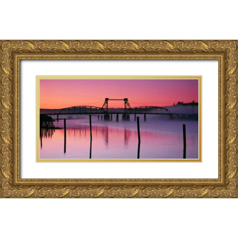 Bandon II Gold Ornate Wood Framed Art Print with Double Matting by Leahy, Ike