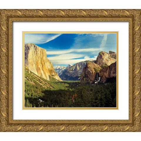 Yosemite I Gold Ornate Wood Framed Art Print with Double Matting by Leahy, Ike