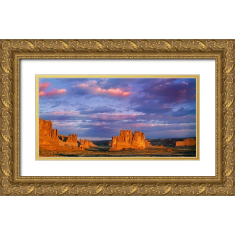 Arches National Park II Gold Ornate Wood Framed Art Print with Double Matting by Leahy, Ike