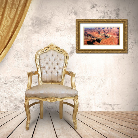 Canyon Lands IV Gold Ornate Wood Framed Art Print with Double Matting by Leahy, Ike