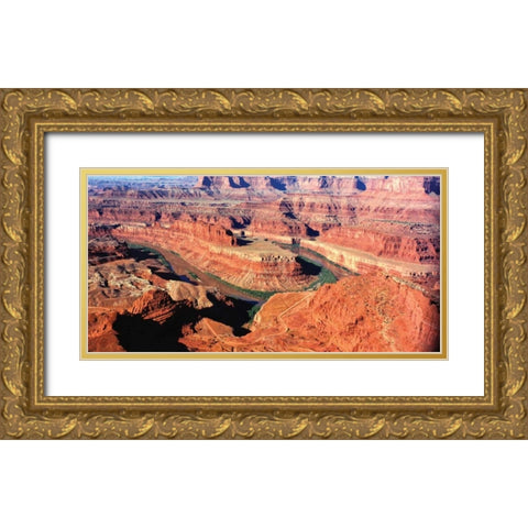 Canyon Lands IV Gold Ornate Wood Framed Art Print with Double Matting by Leahy, Ike