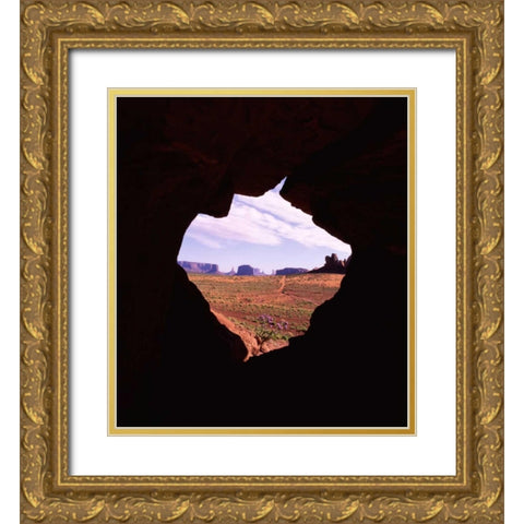 Monument Valley VIII Gold Ornate Wood Framed Art Print with Double Matting by Leahy, Ike