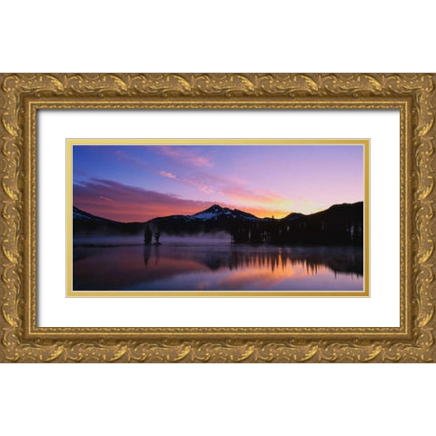 Broken Top III Gold Ornate Wood Framed Art Print with Double Matting by Leahy, Ike