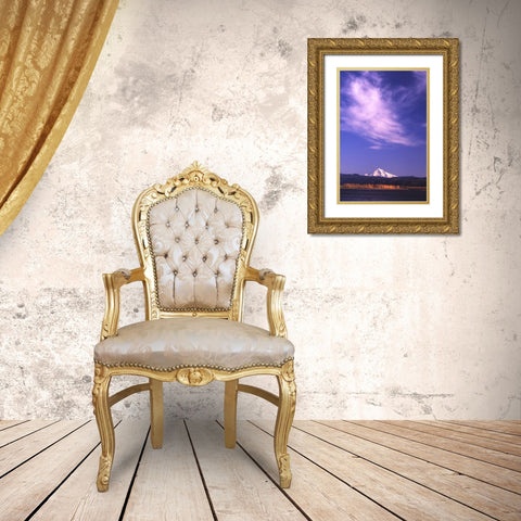 Mt. Hood XVIII Gold Ornate Wood Framed Art Print with Double Matting by Leahy, Ike