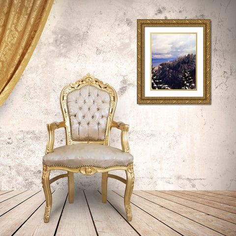 Columbia River Gorge I Gold Ornate Wood Framed Art Print with Double Matting by Leahy, Ike