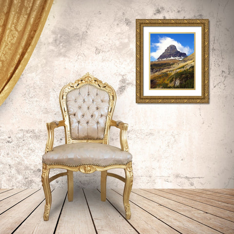 Clements Mountain Gold Ornate Wood Framed Art Print with Double Matting by Leahy, Ike