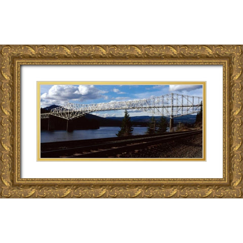 Bridge of the Gods I Gold Ornate Wood Framed Art Print with Double Matting by Leahy, Ike