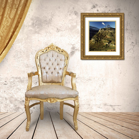 Glacier Gold Ornate Wood Framed Art Print with Double Matting by Leahy, Ike