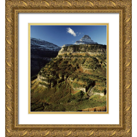 Glacier Gold Ornate Wood Framed Art Print with Double Matting by Leahy, Ike