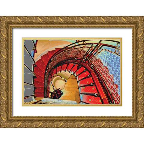 Second Floor I Gold Ornate Wood Framed Art Print with Double Matting by Love, Maureen