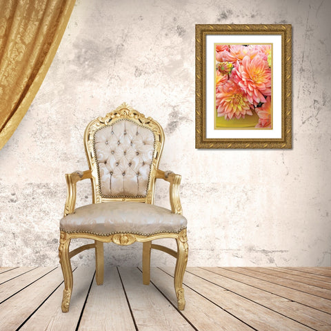 Spring Garden I Gold Ornate Wood Framed Art Print with Double Matting by Love, Maureen