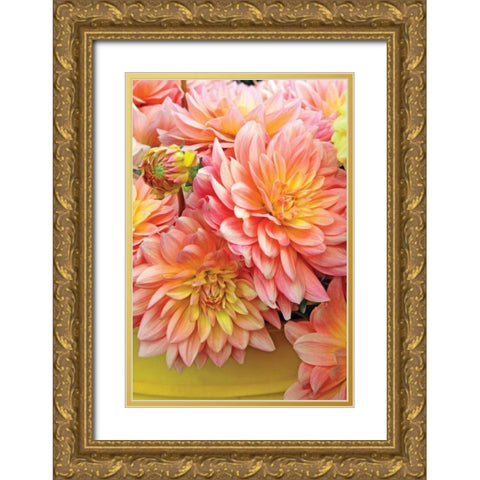 Spring Garden I Gold Ornate Wood Framed Art Print with Double Matting by Love, Maureen