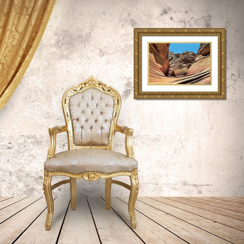 Wave Entrance Gold Ornate Wood Framed Art Print with Double Matting by Malvin, Larry