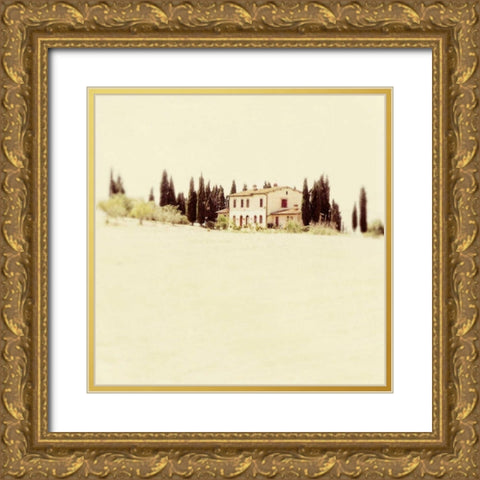 Tuscan Villa I Gold Ornate Wood Framed Art Print with Double Matting by Melious, Amy