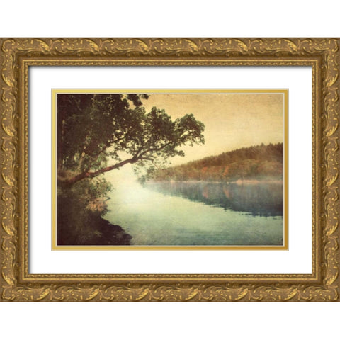 Sunset I Gold Ornate Wood Framed Art Print with Double Matting by Melious, Amy