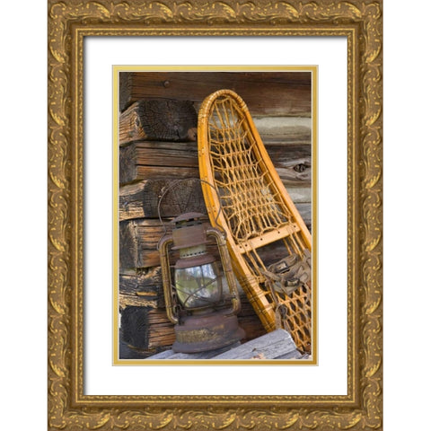 Fishing Cabin II Gold Ornate Wood Framed Art Print with Double Matting by Mahan, Kathy