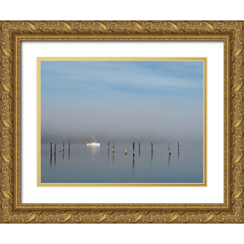 Seabeck Bay I Gold Ornate Wood Framed Art Print with Double Matting by Mahan, Kathy