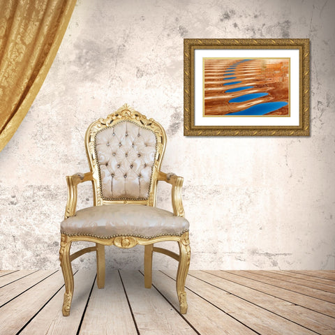 Lake Powell III Gold Ornate Wood Framed Art Print with Double Matting by Mahan, Kathy