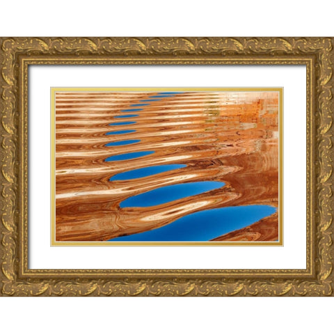 Lake Powell III Gold Ornate Wood Framed Art Print with Double Matting by Mahan, Kathy