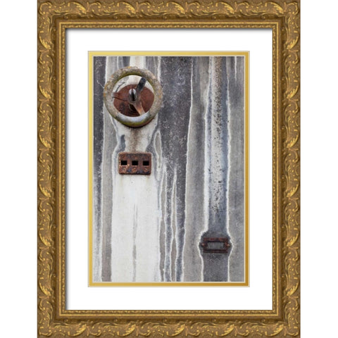 Old Electrical Panel I Gold Ornate Wood Framed Art Print with Double Matting by Mahan, Kathy