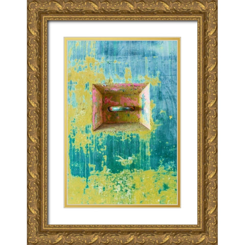 Abstract Paint II Gold Ornate Wood Framed Art Print with Double Matting by Mahan, Kathy