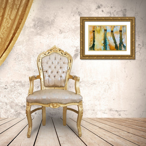 Lake Powell Reflections III Gold Ornate Wood Framed Art Print with Double Matting by Mahan, Kathy