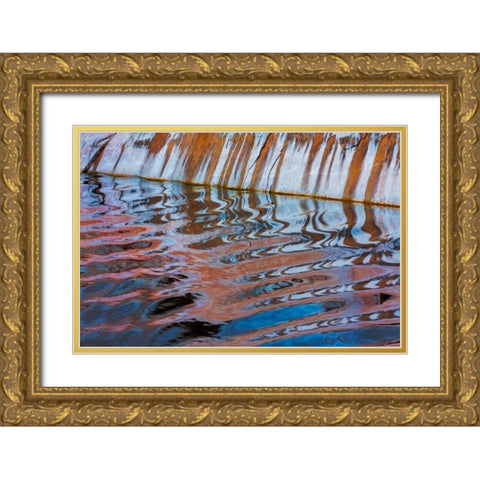 Boat Wake I Gold Ornate Wood Framed Art Print with Double Matting by Mahan, Kathy