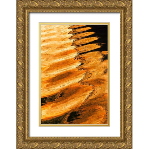Golden Reflection II Gold Ornate Wood Framed Art Print with Double Matting by Mahan, Kathy