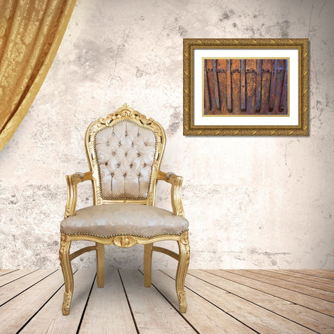 Mining Equipment I Gold Ornate Wood Framed Art Print with Double Matting by Mahan, Kathy