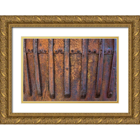 Mining Equipment I Gold Ornate Wood Framed Art Print with Double Matting by Mahan, Kathy