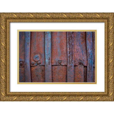 Mining Equipment II Gold Ornate Wood Framed Art Print with Double Matting by Mahan, Kathy