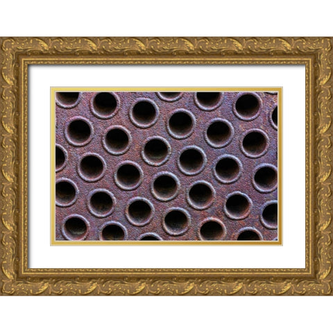 Mining Equipment III Gold Ornate Wood Framed Art Print with Double Matting by Mahan, Kathy