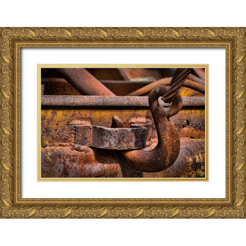 Old Tow Truck I Gold Ornate Wood Framed Art Print with Double Matting by Mahan, Kathy