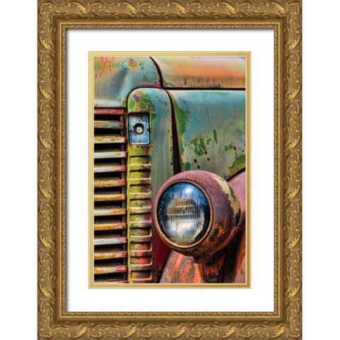 Truck Detail I Gold Ornate Wood Framed Art Print with Double Matting by Mahan, Kathy