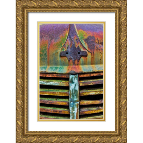 Truck Detail II Gold Ornate Wood Framed Art Print with Double Matting by Mahan, Kathy