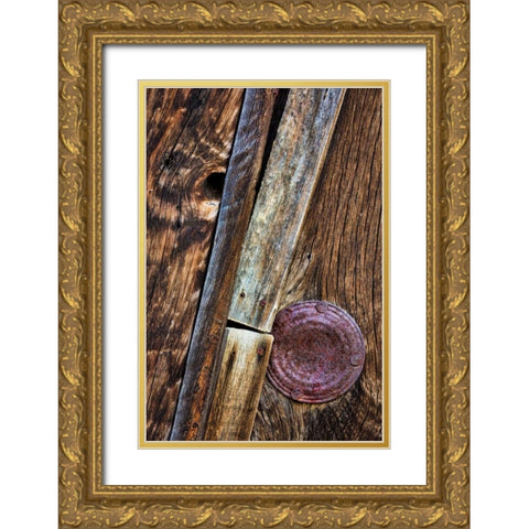 Wood Detail I Gold Ornate Wood Framed Art Print with Double Matting by Mahan, Kathy
