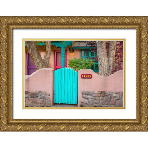 Gate I Gold Ornate Wood Framed Art Print with Double Matting by Mahan, Kathy