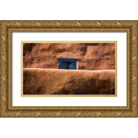 Window and Wall Gold Ornate Wood Framed Art Print with Double Matting by Mahan, Kathy