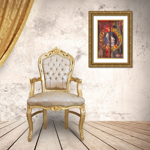 Railroad Car I Gold Ornate Wood Framed Art Print with Double Matting by Mahan, Kathy