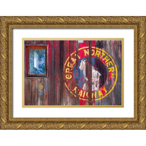 Railroad Detail II Gold Ornate Wood Framed Art Print with Double Matting by Mahan, Kathy