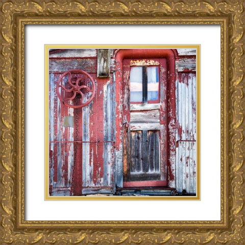 Old Train I Gold Ornate Wood Framed Art Print with Double Matting by Mahan, Kathy