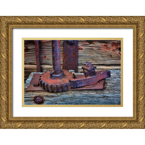 Train Details I Gold Ornate Wood Framed Art Print with Double Matting by Mahan, Kathy
